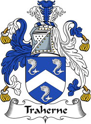 English Coat of Arms for the family Traherne