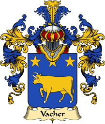 French Family Coat of Arms (v.25) Vacher