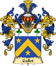 French Family Coat of Arms (v.25) Gallet