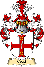 English Coat of Arms (v.23) for the family Vidal