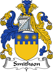 English Coat of Arms for the family Smithson