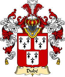 French Family Coat of Arms (v.25) Dubé