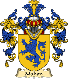 Irish Family Coat of Arms (v.25a) Mahon or O
