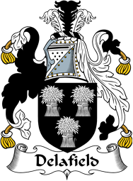 English Coat of Arms for the family Delafield