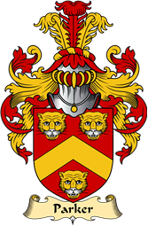 English Coat of Arms (v.23) for the family Parker I