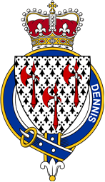 Families of Britain Coat of Arms Badge for: Dennis (England)