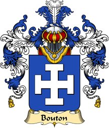 French Family Coat of Arms (v.25) Bouton