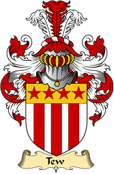 English Coat of Arms (v.23) for the family Tew