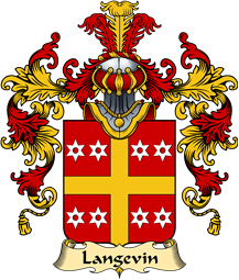 French Family Coat of Arms (v.25) Langevin