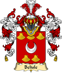 French Family Coat of Arms (v.25) Belle-Isle or Belisle