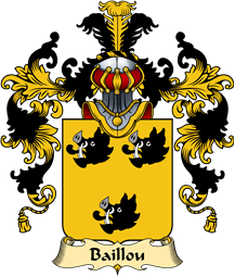 French Family Coat of Arms (v.25) Baillou