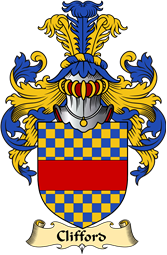 English Coat of Arms (v.23) for the family Clifford