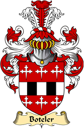 English Coat of Arms (v.23) for the family Boteler