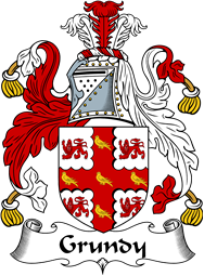 English Coat of Arms for the family Grundy