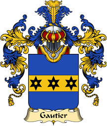 French Family Coat of Arms (v.25) Gautier