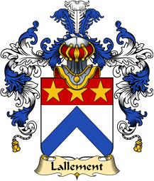 French Family Coat of Arms (v.25) Lallement