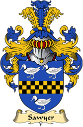 English Coat of Arms (v.23) for the family Sawyer