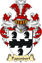 v.23 Coat of Family Arms from Germany for Papendorf