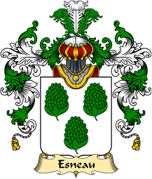 French Family Coat of Arms (v.25) Esneau