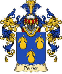 French Family Coat of Arms (v.25) Poirier