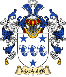 Irish Family Coat of Arms (v.25a) MacAuliffe
