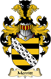 English Coat of Arms (v.23) for the family Merit or Merritt