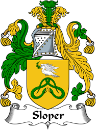 English Coat of Arms for the family Sloper