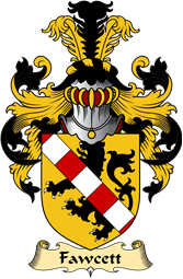 English Coat of Arms (v.23) for the family Fawcett