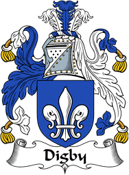 English Coat of Arms for the family Digby