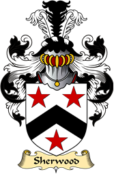 English Coat of Arms (v.23) for the family Sherwood