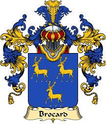 French Family Coat of Arms (v.25) Brocard
