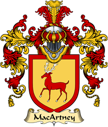 Irish Family Coat of Arms (v.25a) MacArtney