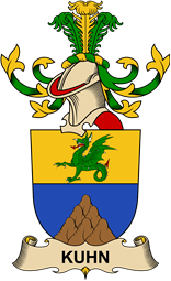 Republic of Austria Coat of Arms for Kuhn (de Kuhnenfeld)