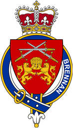 Families of Britain Coat of Arms Badge for: Brennan (Ireland)