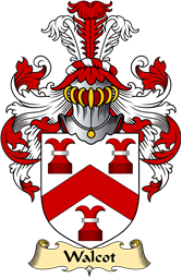 English Coat of Arms (v.23) for the family Walcot