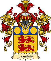 French Family Coat of Arms (v.25) Langlois