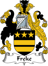 English Coat of Arms for the family Freke