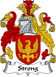 English Coat of Arms for the family Strong