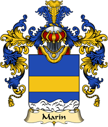 French Family Coat of Arms (v.25) Marin