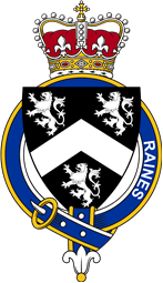 Families of Britain Coat of Arms Badge for: Raines (England)