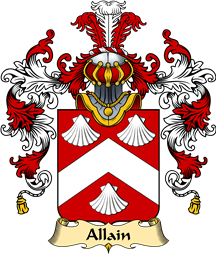 French Family Coat of Arms (v.25) Allain