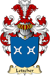 v.23 Coat of Family Arms from Germany for Letscher