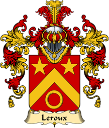 French Family Coat of Arms (v.25) Leroux (Roux le) I
