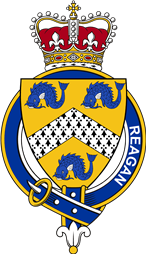 Families of Britain Coat of Arms Badge for: Reagan or Regan (Ireland)