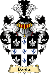 English Coat of Arms (v.23) for the family Banks