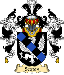 Irish Family Coat of Arms (v.25a) Sexton
