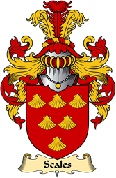 English Coat of Arms (v.23) for the family Scales