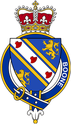 Families of Britain Coat of Arms Badge for: Boone or Boon (England)