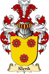 v.23 Coat of Family Arms from Germany for Klenk