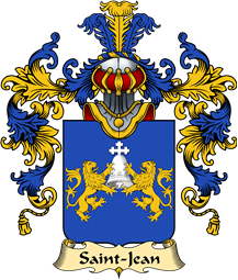 French Family Coat of Arms (v.25) Saint-Jean